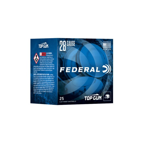 FETGS28219_1_HR Federal, Top Gun, 28 Gauge 2.75", #9, 3/4 oz, Lead, 25 Round Box