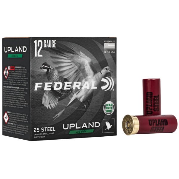 Federal, Upland Steel, 12 Gauge 2.75", #6, 1 oz, Steel Shot