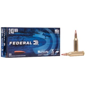 Federal, Varmint and Predator, V-Max, 243 Winchester, 75 Grain