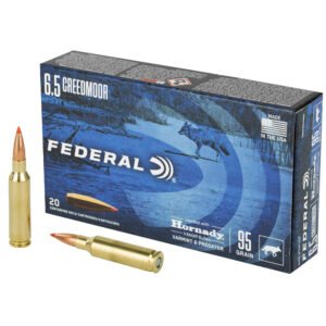 FEV65CRDVM95_1_HR Federal, Varmint and Predator, V-Max, 6.5 Creedmoor, 95 Grain