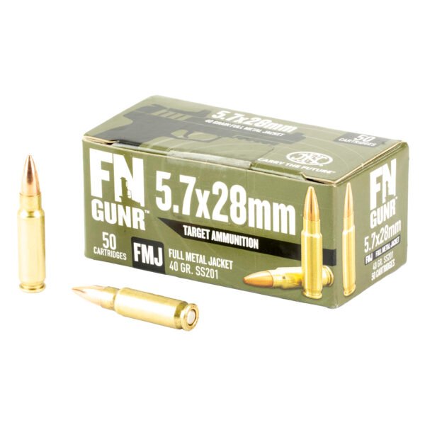 FN America, Gunner, Target Ammunition, 5.7X28mm, 40 Grain, Full Metal Jacket