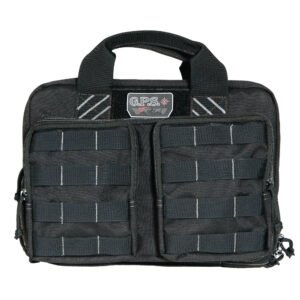 GOGPS-T1311PCB_1_HR GPS, Tactical, Range Bag, Black, Soft, Up To 6 Pistols, 2 Removable Pouches