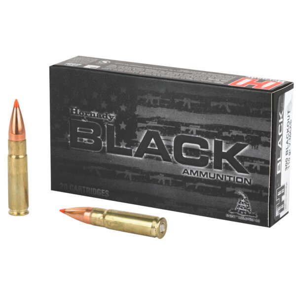 H80873_1_HR Hornady, BLACK, 300 AAC Blackout, 110 Grain, V-Max