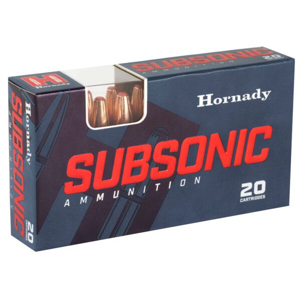 Hornady, Subsonic, 300 Blackout, 190 Grain, Sub-X, 20 Round Box