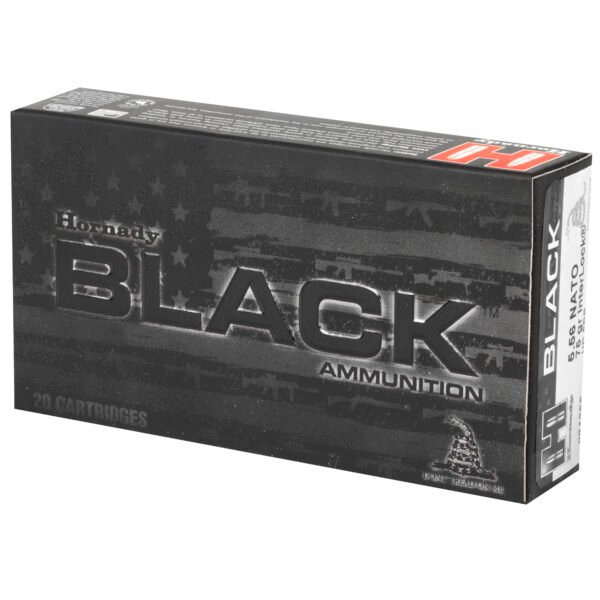 Hornady, BLACK, 5.56 NATO, 75 Grain, Interlock HD SBR