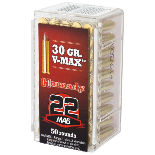 H83202_3_HR Hornady, Varmint Express, 22WMR, 30 Grain, V-Max, 50 Round Box
