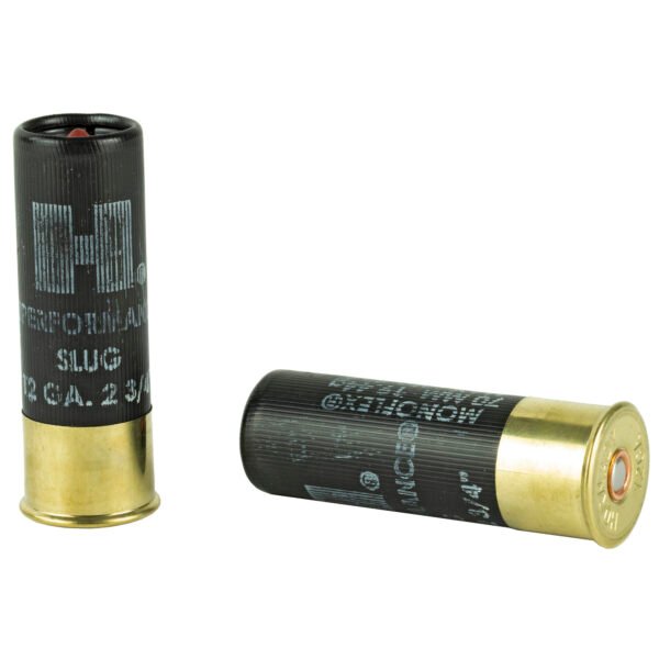 Hornady, Superformance, 12 Gauge,2.75", 300 Grain, MonoFlex, Sabot Slug, 5 Round Box, California Certified Nonlead Ammunition