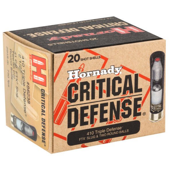 Hornady, Critical Defense, 410 Gauge, 2.5", Defender, 20 Round Box