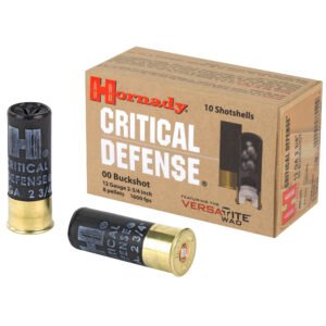 Hornady, Critical Defense, 12 Gauge, 2.75", 00 Buck, Buckshot, 10 Round Box