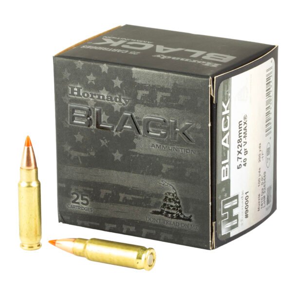 Hornady, BLACK, 5.7X28MM, 40 Grain, V-Max