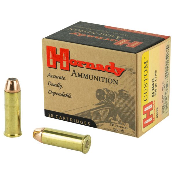 Hornady, Custom, 44 Mag, 300 Grain, XTP, 20 Round Box
