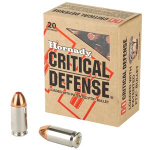 H90900_1_HR Hornady, Critical Defense, 45ACP, 185 Grain, FlexTip