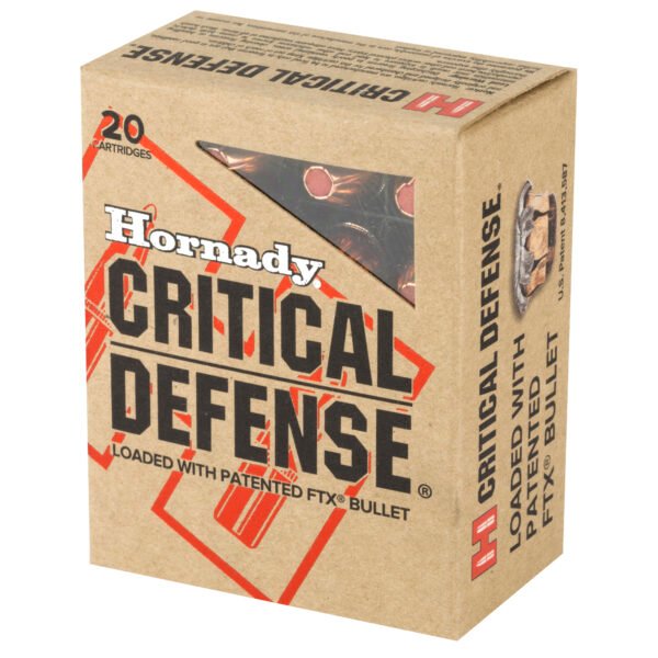 H90900_3_HR Hornady, Critical Defense, 45ACP, 185 Grain, FlexTip