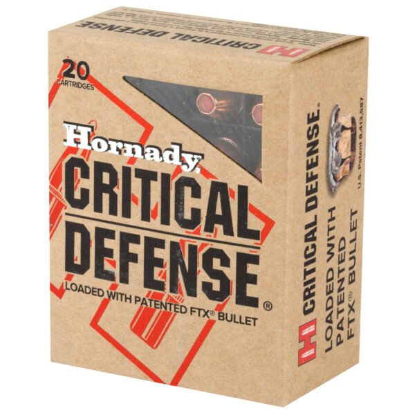 Hornady, Critical Defense, 40S&W, 165 Grain, Flex Tip