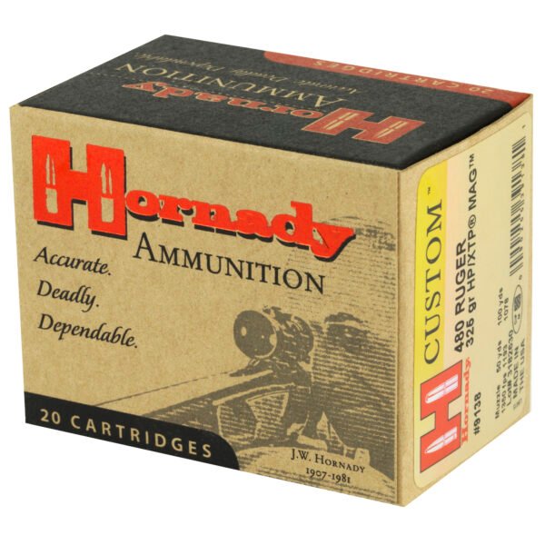 Hornady, Custom, 480 Ruger, 325 Grain, XTP,