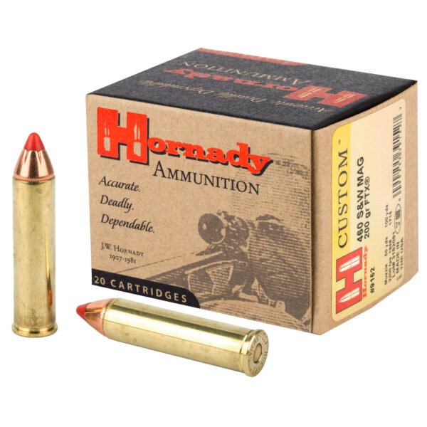 Hornady, Custom, 460 S&W, 200 Grain, FTX