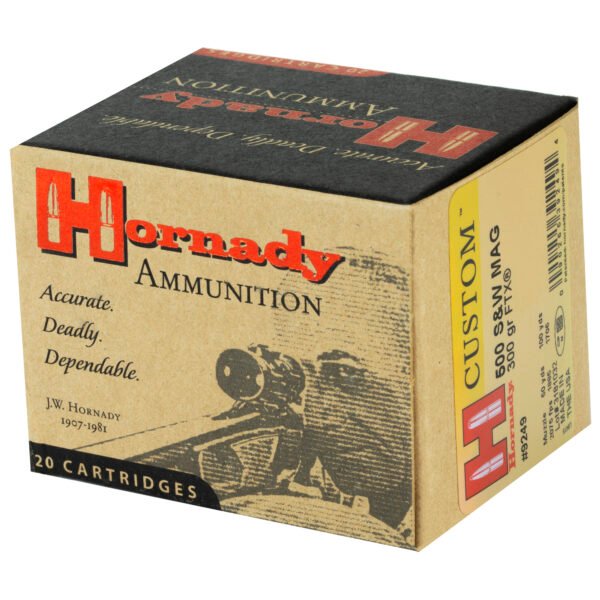 Hornady, Custom, 500 S&W, 300 Grain, FTX