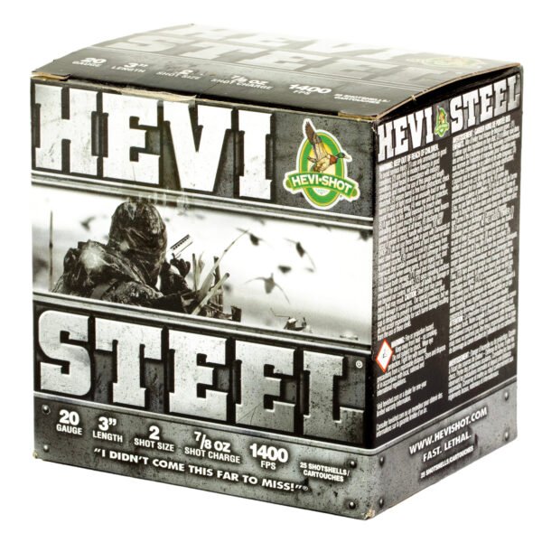 HEVI-Shot, HEVI-Shot, HEVI-Steel, 20 Gauge 3", Max Dram, 7/8 oz, #2 Shot Size
