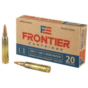 HFR160_1_HR Frontier Cartridge, Lake City, 223 Remington, 68 Grain, Boat Tail Hollow Point Match