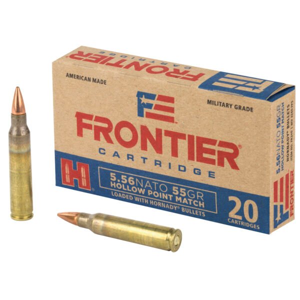 Frontier Cartridge, Lake City, 5.56 NATO, 55 Grain, Hollow Point Match