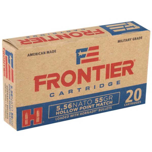 Frontier Cartridge, Lake City, 5.56 NATO, 55 Grain, Hollow Point Match