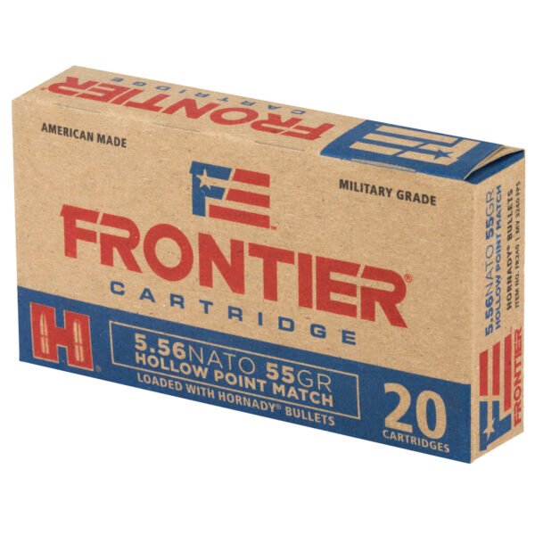 Frontier Cartridge, Lake City, 5.56 NATO, 55 Grain, Hollow Point Match