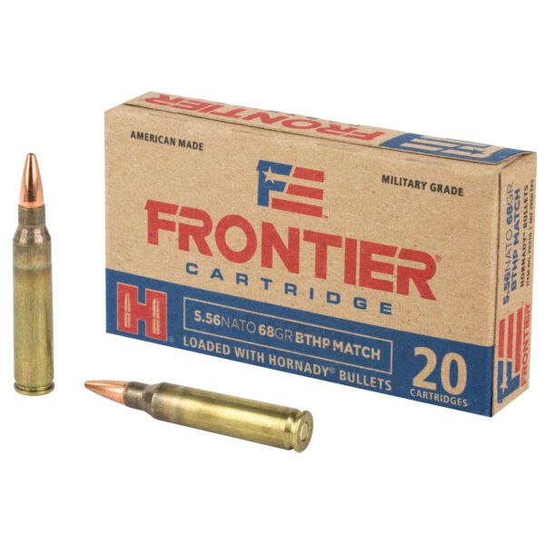 Frontier Cartridge, Lake City, 5.56 NATO, 68 Grain, Boat Tail Hollow Point