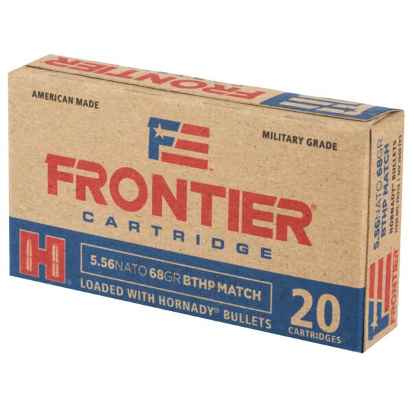 Frontier Cartridge, Lake City, 5.56 NATO, 68 Grain, Boat Tail Hollow Point