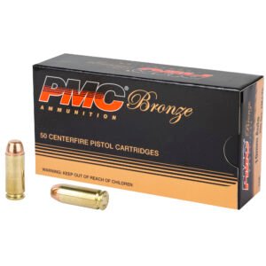PMC Ammunition, Bronze Ammunition, 10MM, 200 Grain, Full Metal Jacket, 50 Round Box