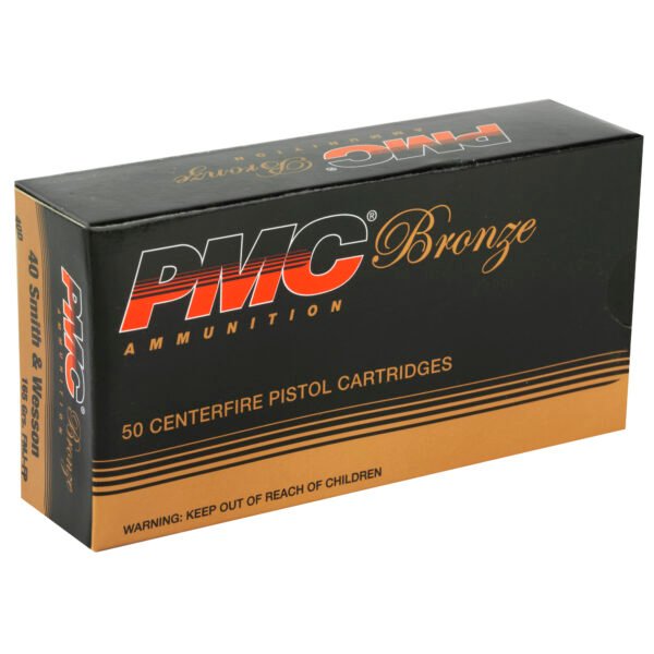 PMC40D_2_HR PMC Ammunition, Bronze, 40S&W, 165 Grain, Full Metal Jacket