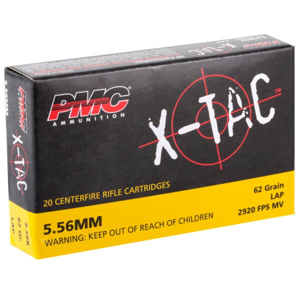 PMC Ammunition, XTAC, 556NATO, 62 Grain, LAP, 20 Round Box, Green Tip