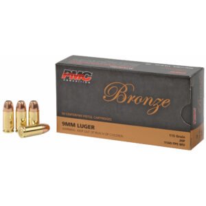 PMC9B_1_HR PMC Ammunition, Bronze, 9MM, 115 Grain, Jacketed Hollow Point