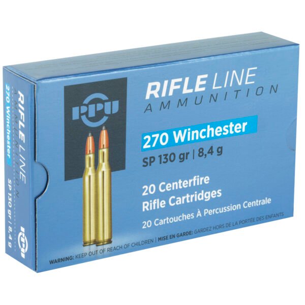 PPUPP2701_2_HR Prvi Partizan, Rifle, 270 Win, 130 Grain, Soft Point