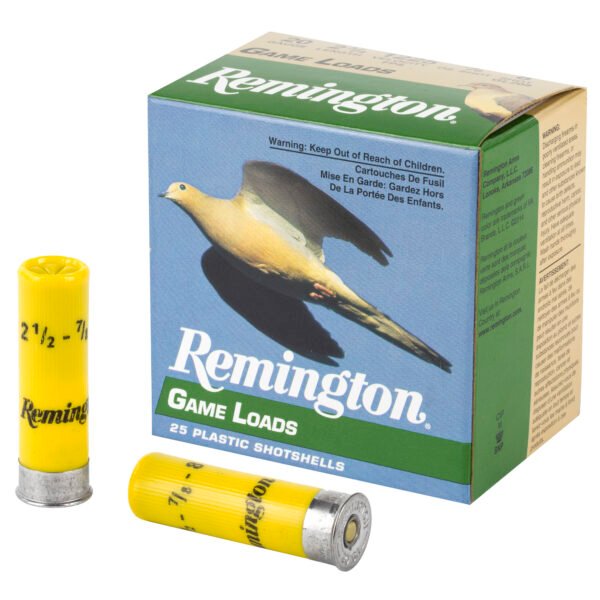 Remington, Game Load, 20 Gauge, 2.75", #8, 3.25 Dr, 1 oz.