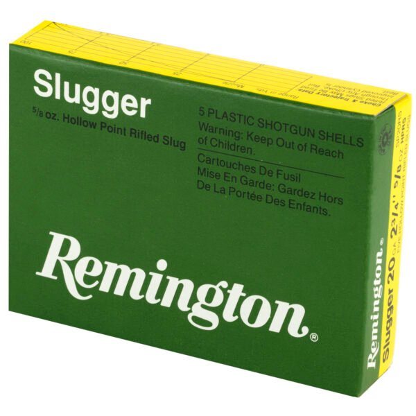 Remington, Slugger, 20 Gauge, 2.75", 5/8 oz., Rifled Slug