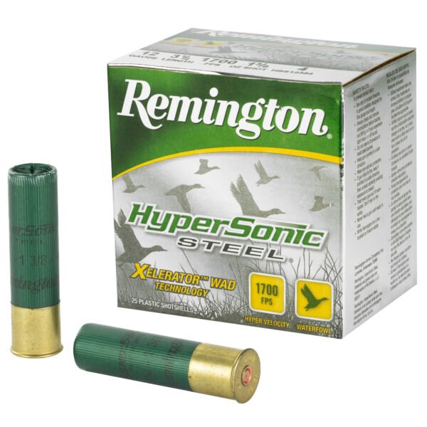 Remington, HyperSonic, 12 Gauge, 3.5", 1.375 oz., Steel, #4