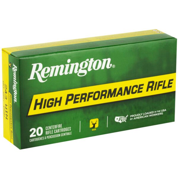 Remington, High Performance, 243 Winchester, 80 Grain, Pointed Soft Point