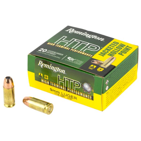 REM28288_1_HR Remington, High Terminal Performance, 9MM, 115 Grain, Jacketed Hollow Point