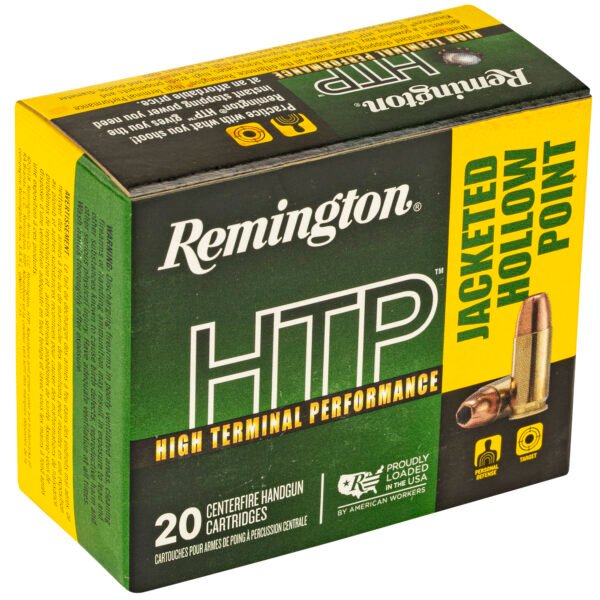 Remington, High Terminal Performance, 9MM, 147 Grain, Jacketed Hollow Point