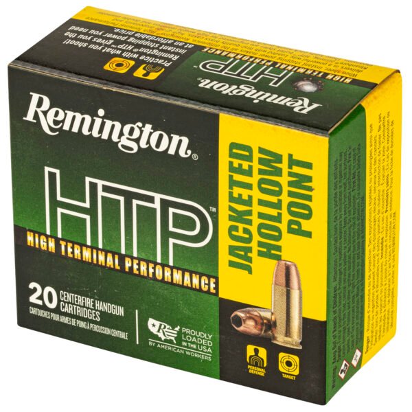Remington, High Terminal Performance, 9MM, 147 Grain, Jacketed Hollow Point