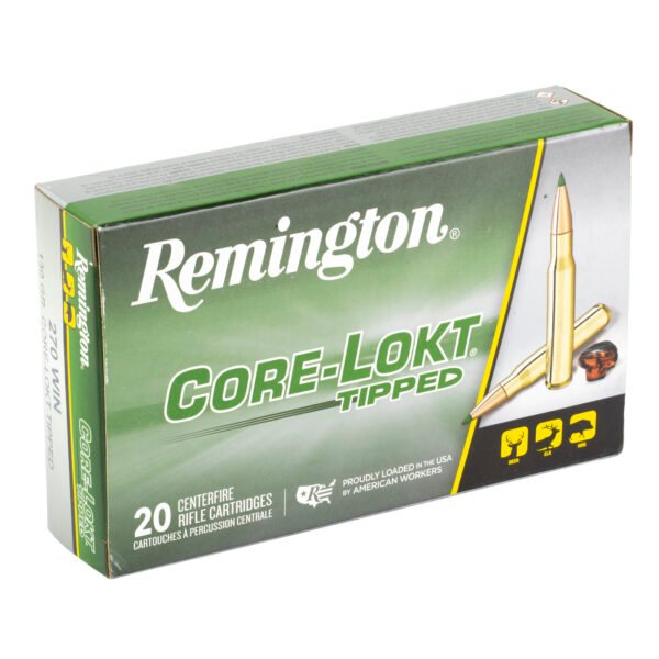 Remington, CORE-LOKT, TIPPED, 270 Winchester, 130 Grain, Polymer Tip