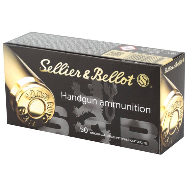 Sellier & Bellot, Pistol, 10MM, 180 Grain, Full Metal Jacket, 50 Round Box