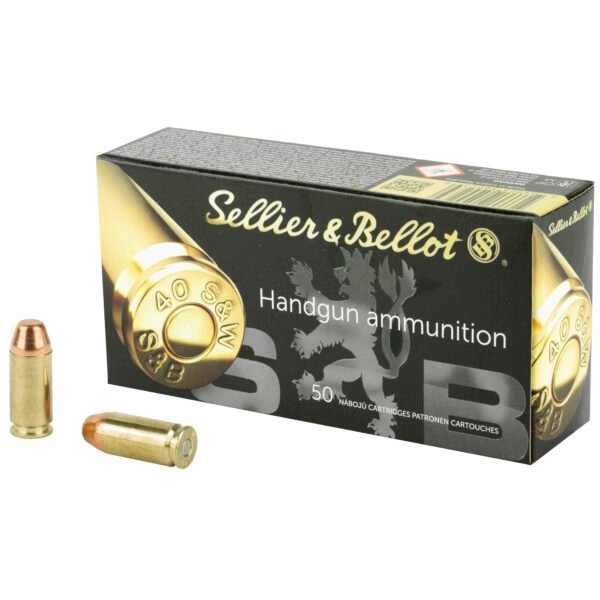 SB40B_1_HR Sellier & Bellot, Pistol, 40S&W, 180 Grain, Full Metal Jacket