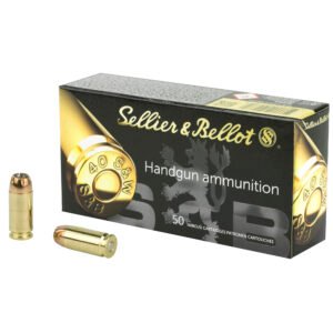 SB40C_1_HR Sellier & Bellot, Pistol, 40 S&W, 180 Grain, Jacketed Hollow Point
