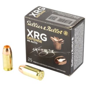 SB45XA_1_HR Sellier & Bellot, XRG, 45 ACP, 165 Grain, Jacketed Hollow Point