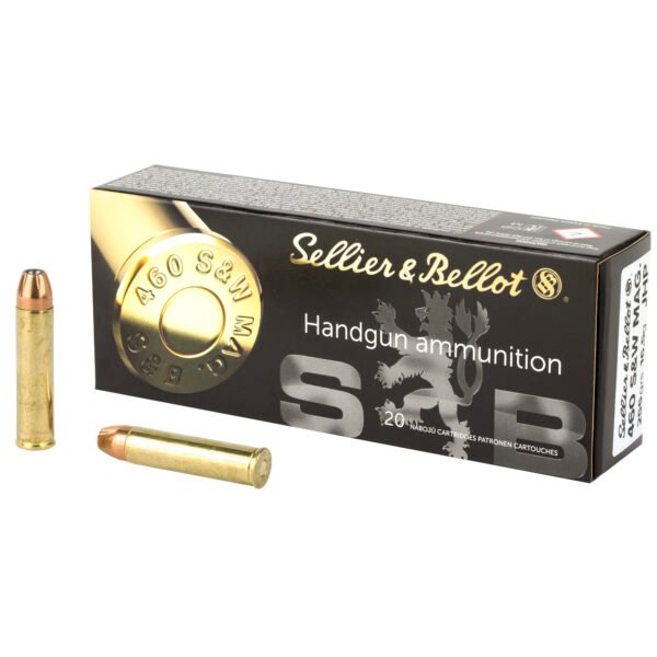 SB460B_1_HR Sellier & Bellot, Pistol, 460 S&W, 255 Grain, Jacketed Hollow Point
