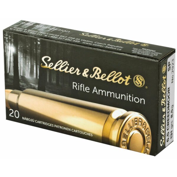 Sellier & Bellot, Rifle, 6.5 Creedmoor, 131 Grain, Soft Point