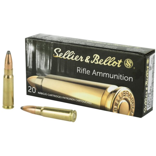 Sellier & Bellot, Rifle, 762X39, 124 Grain, Soft Point, 20 Round Box