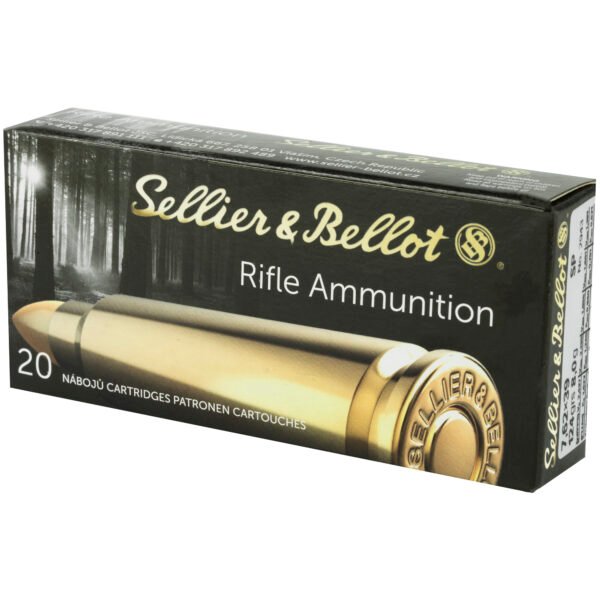 Sellier & Bellot, Rifle, 762X39, 124 Grain, Soft Point, 20 Round Box