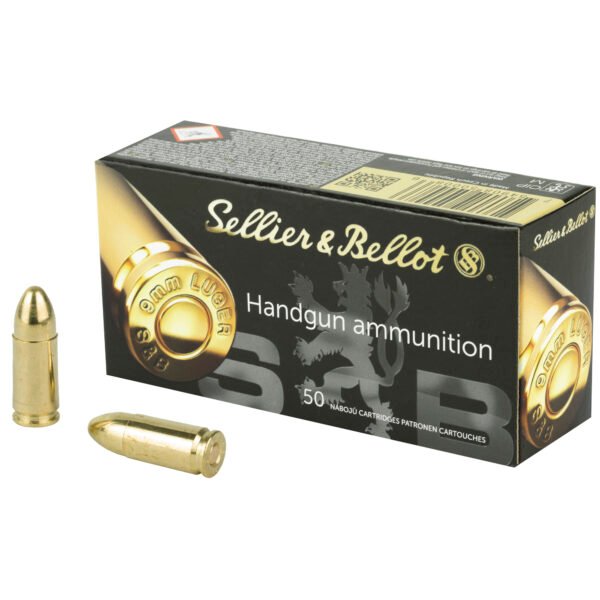 Sellier & Bellot, Pistol, 9MM, 115 Grain, Full Metal Jacket